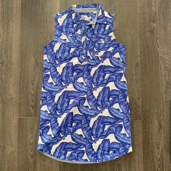 NWT Vineyard Vines Banana Leaf Margo Shirt Dress - Picture 6 of 10